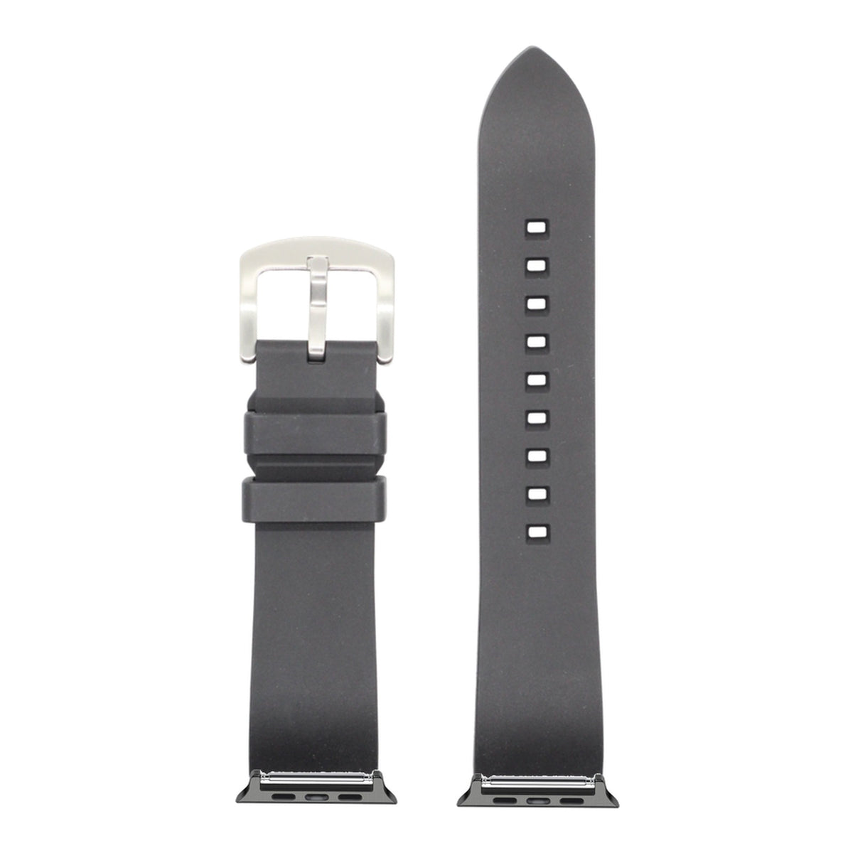 [Apple Watch] Prairie FKM Rubber - Black with Black Apple Watch connecters