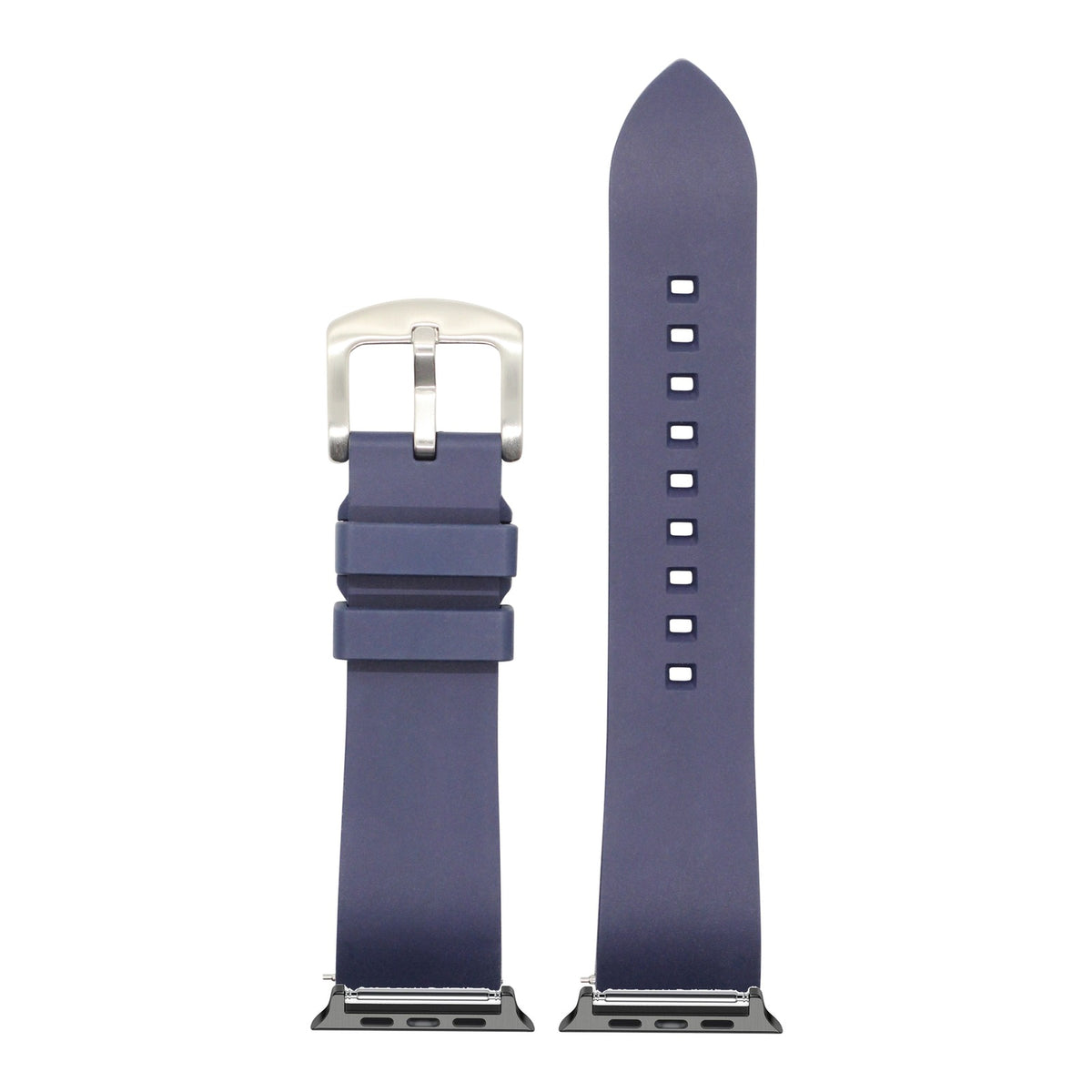 [Apple Watch] Prairie FKM Rubber - Navy Blue with Black Apple Watch connecters