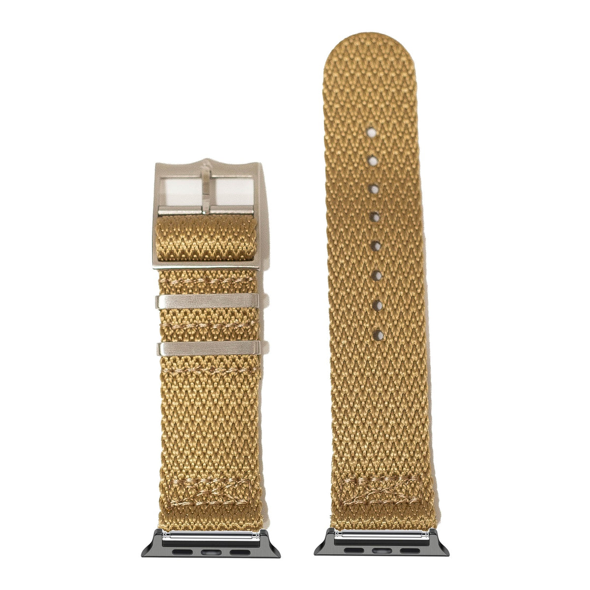 [Apple Watch] Sharktooth Militex - Wheat with Black Apple Watch connecters