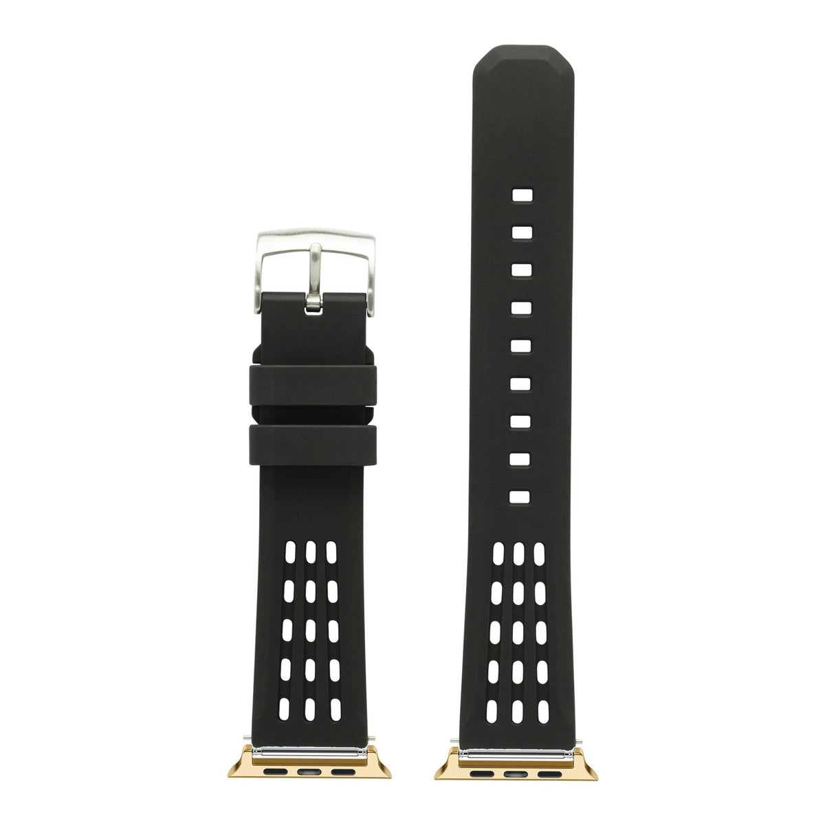 [Apple Watch] FKM Rubber - AeroMax with Gold Apple Watch connecters