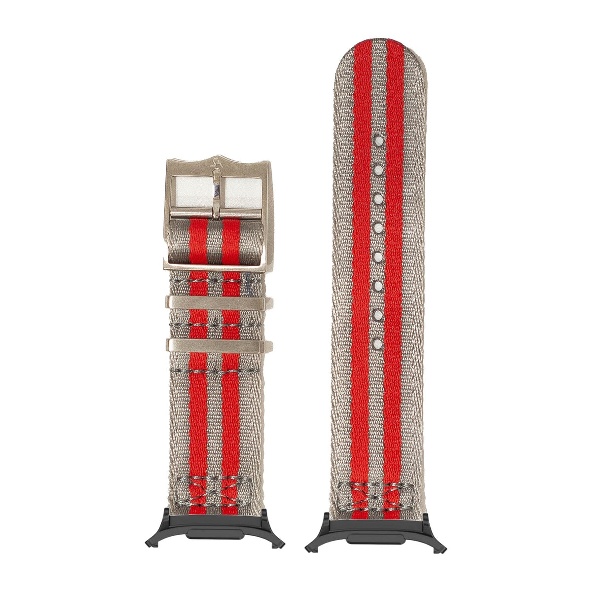 Ultra Militex - Grey / Red for the Galaxy Watch 8, 9 and Ultra with adapter fitted