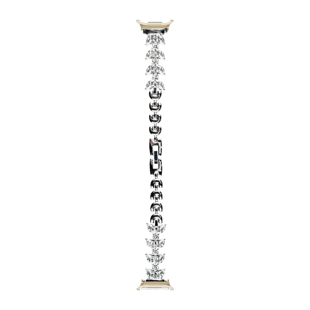 Pearce Bracelet Silver Gold with Strap Adapter for Galaxy Watch 8-9/Ultra