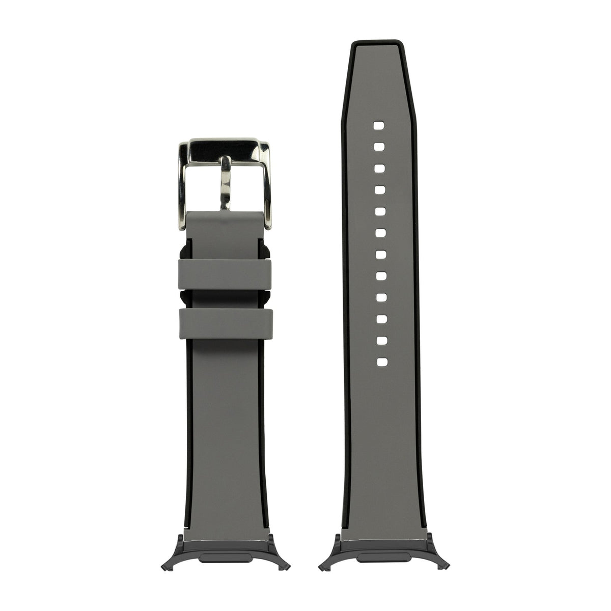 FKM Rubber - Two Tone for the Galaxy Watch 8, 9 and Ultra with adapter fitted