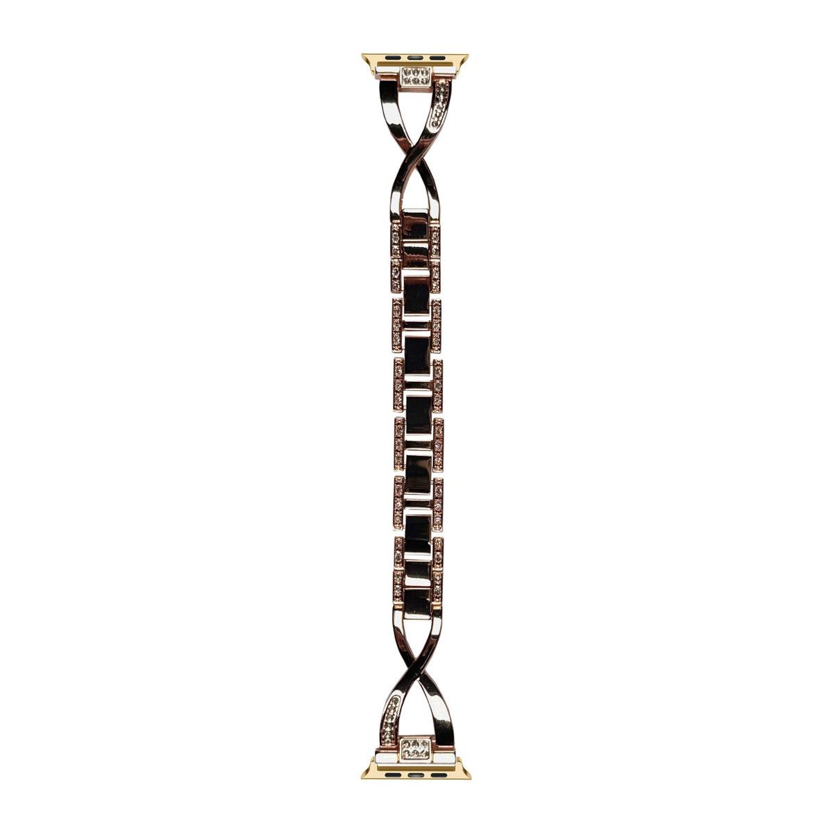 Helix Bracelet Rose Gold Gold with Connecters - Spring Bar Type for Apple Watch