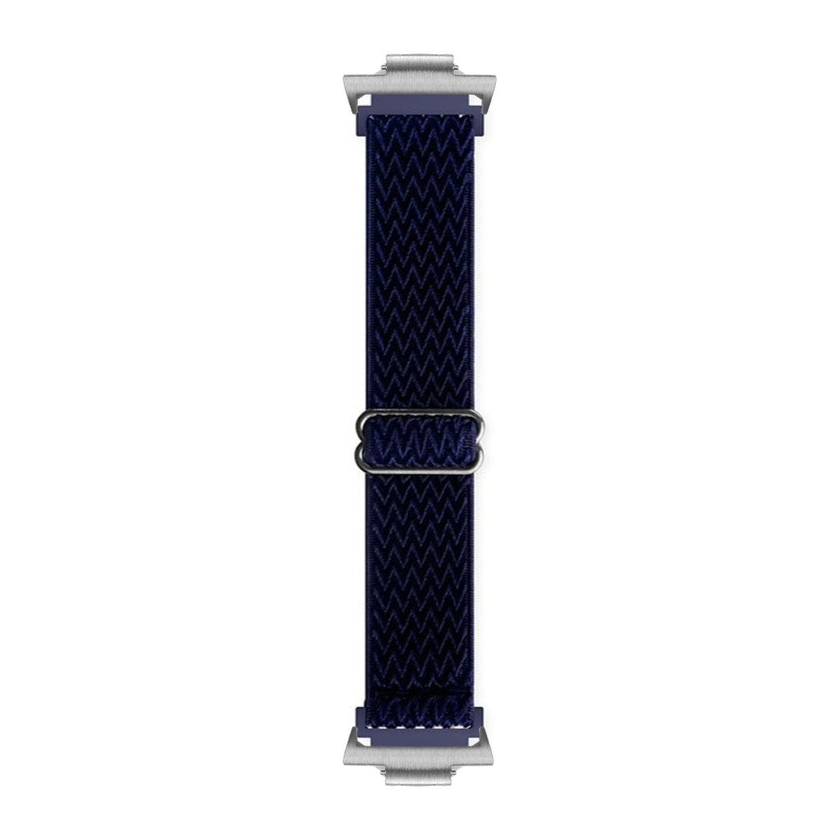 Weaved Loop Navy Blue Silver with Strap Adapter for Tissot PRX 40