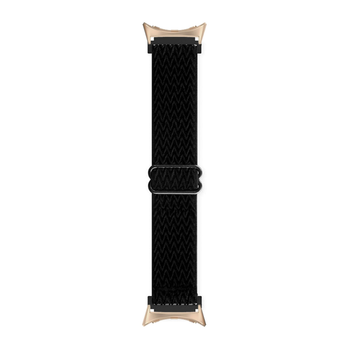 Weaved Loop Black Rose Gold with Google Pixel Spring Bar Adapters - Wear Any 20mm Strap! for Pixel Watch 1-5 41mm
