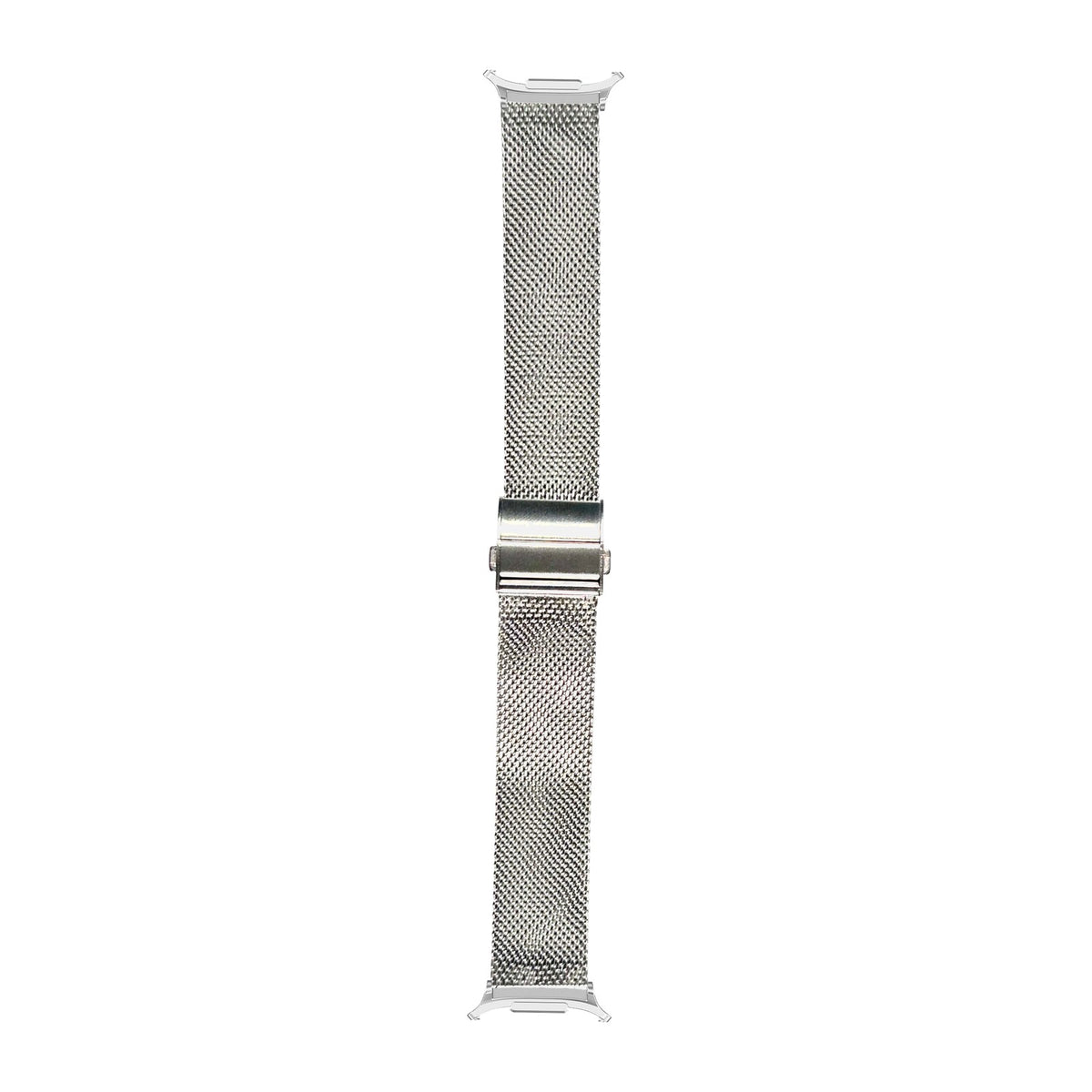 Milanese Silver Silver with Clasp with Strap Adapter for Galaxy Watch 8-9/Ultra
