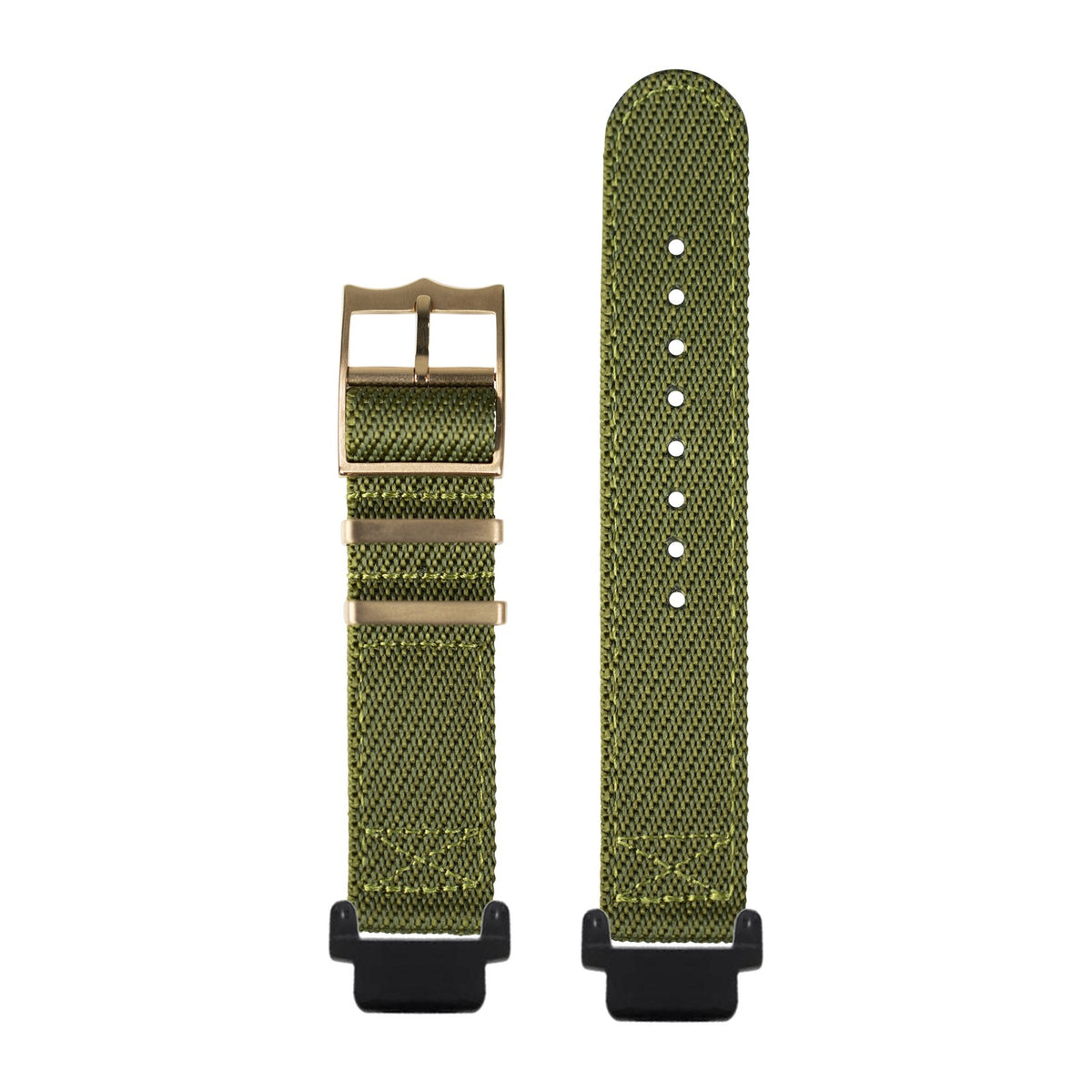 Cross Militex - Army Green [Rose Gold Hardware] Black with Garmin Forerunner 220/ 230/ 235/ 620/ 630/ 735XT Strap Adapters for Garmin Forerunner 220/ 230/ 235/ 620/ 630/ 735XT