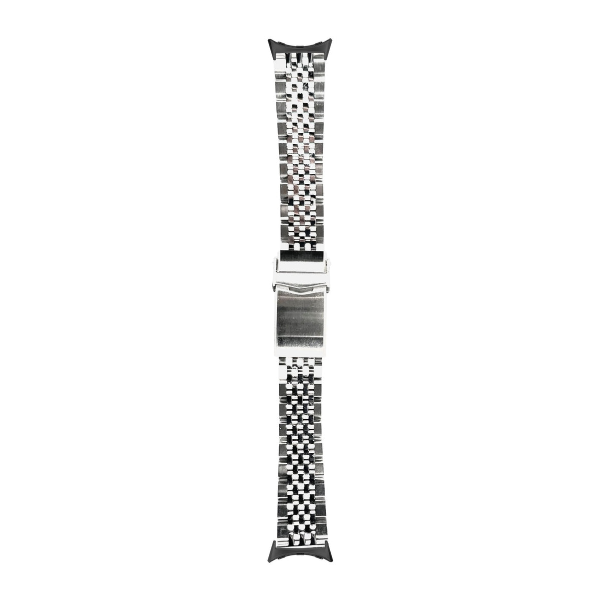 Quick Release Asteroid Bracelet Black with V-Clasp with Google Pixel Spring Bar Adapters - Wear Any 20mm Strap! for Pixel Watch 3-5 45mm