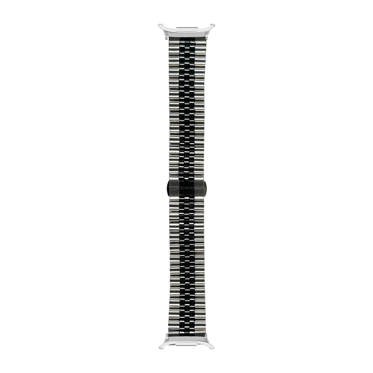 Jubilee Bracelet - Silver/Black Silver with Strap Adapter for Galaxy Watch 8-9/Ultra