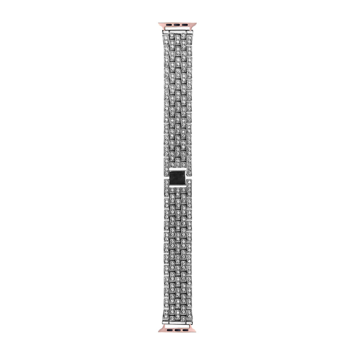 Shimmer Bracelet Silver Rose Gold with Connecters - Spring Bar Type for Apple Watch