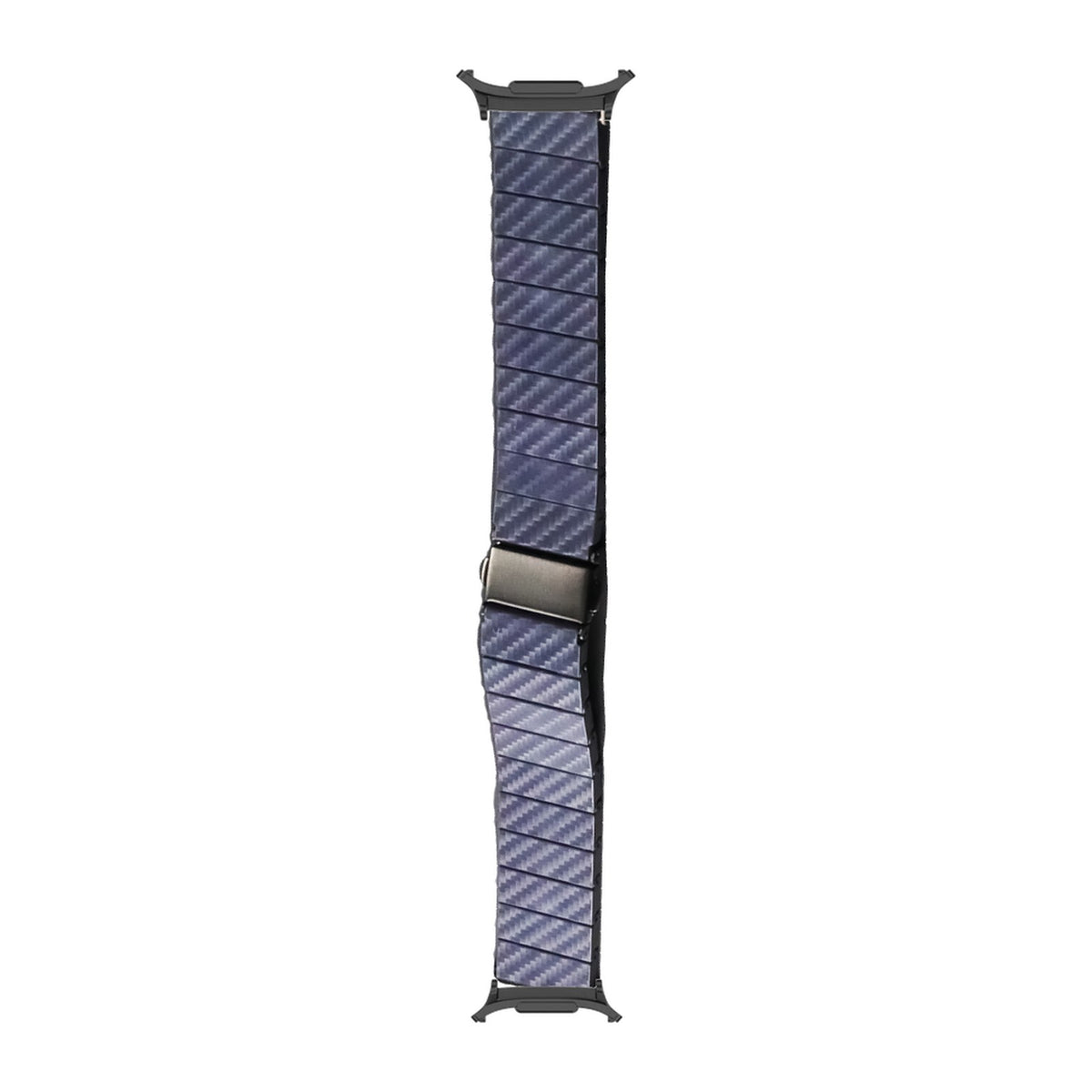 Carbon Fibre Bracelet - Blue Black with Strap Adapter for Galaxy Watch 8-9/Ultra