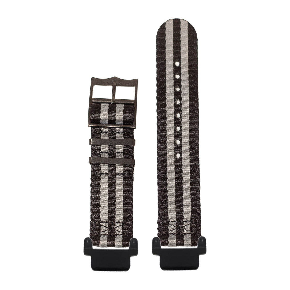 Ultra Militex - Stealth Bond (Black/Grey) [Black Hardware] Black with Garmin Forerunner 220/ 230/ 235/ 620/ 630/ 735XT Strap Adapters for Garmin Forerunner 220/ 230/ 235/ 620/ 630/ 735XT