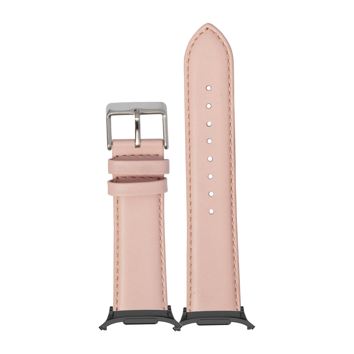 Padded Leather - Pink for the Galaxy Watch 8, 9 and Ultra with adapter fitted