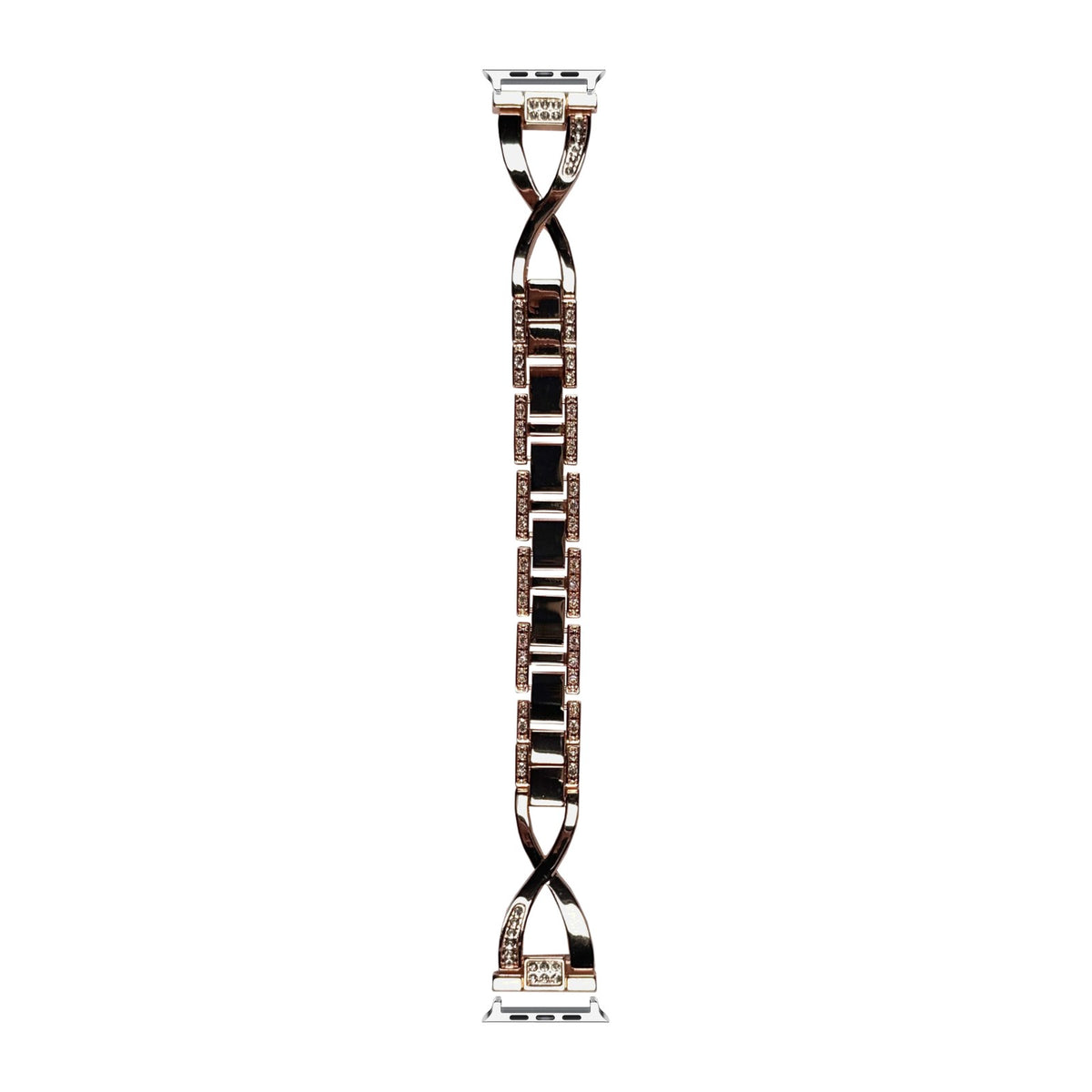 Helix Bracelet Rose Gold Starlight with Connecters - Spring Bar Type for Apple Watch