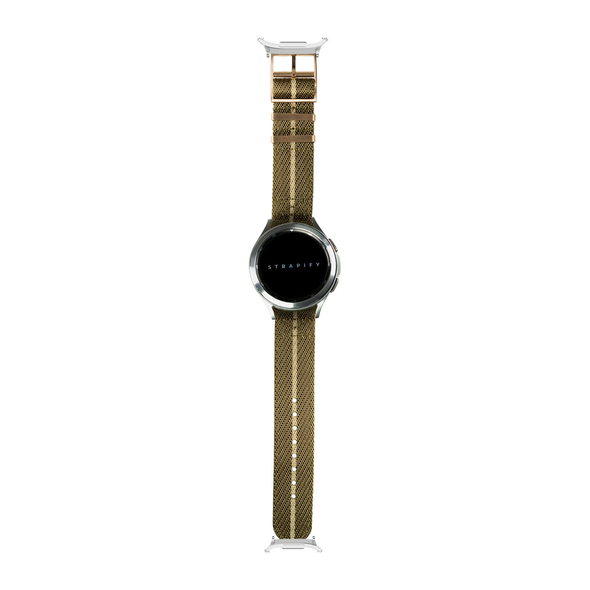 Cross Militex - Olive Green / Wheat Silver with Strap Adapter for Galaxy Watch 8-9/Ultra