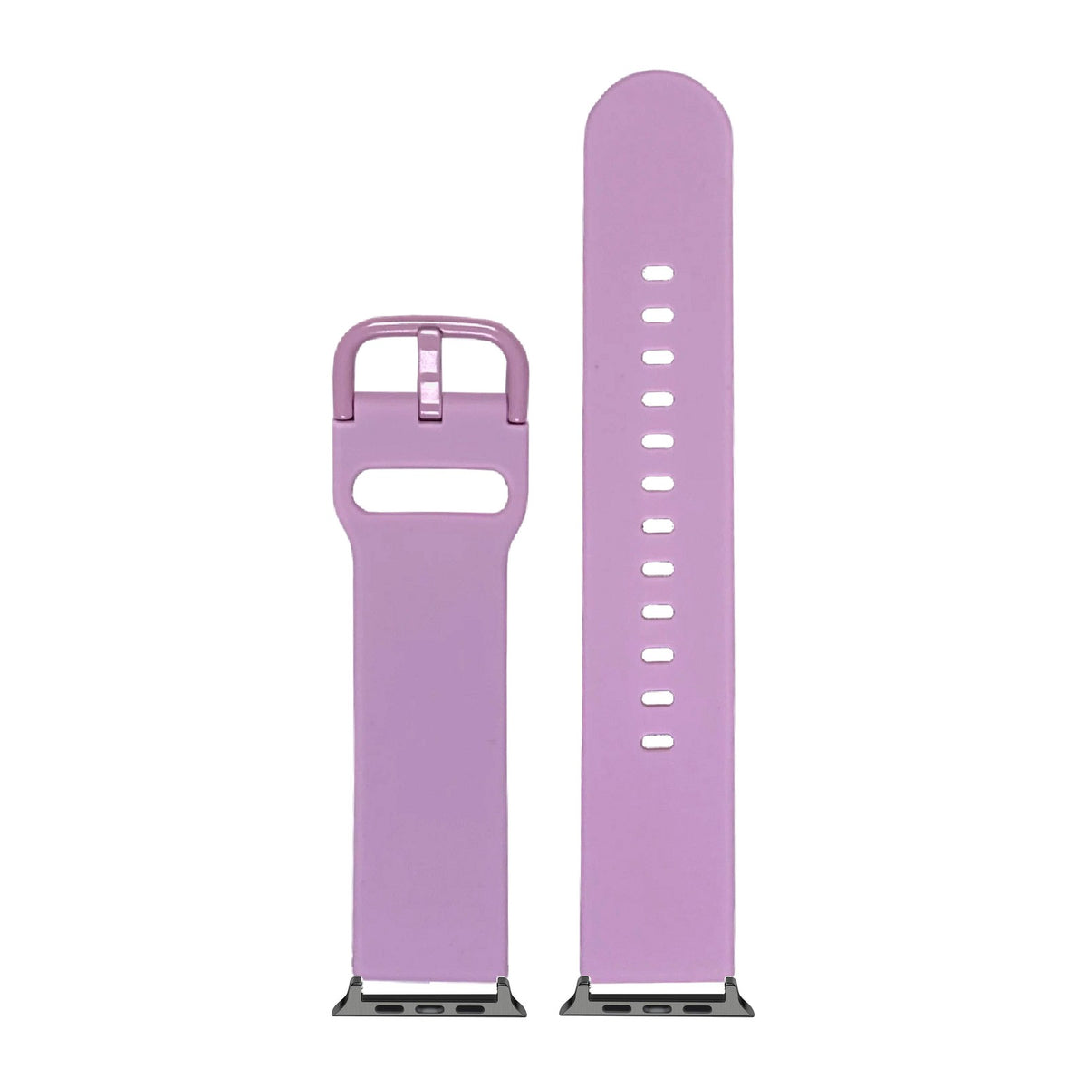 Flexi Silicone 6 Lavender Black with Connecters - Spring Bar Type for Apple Watch