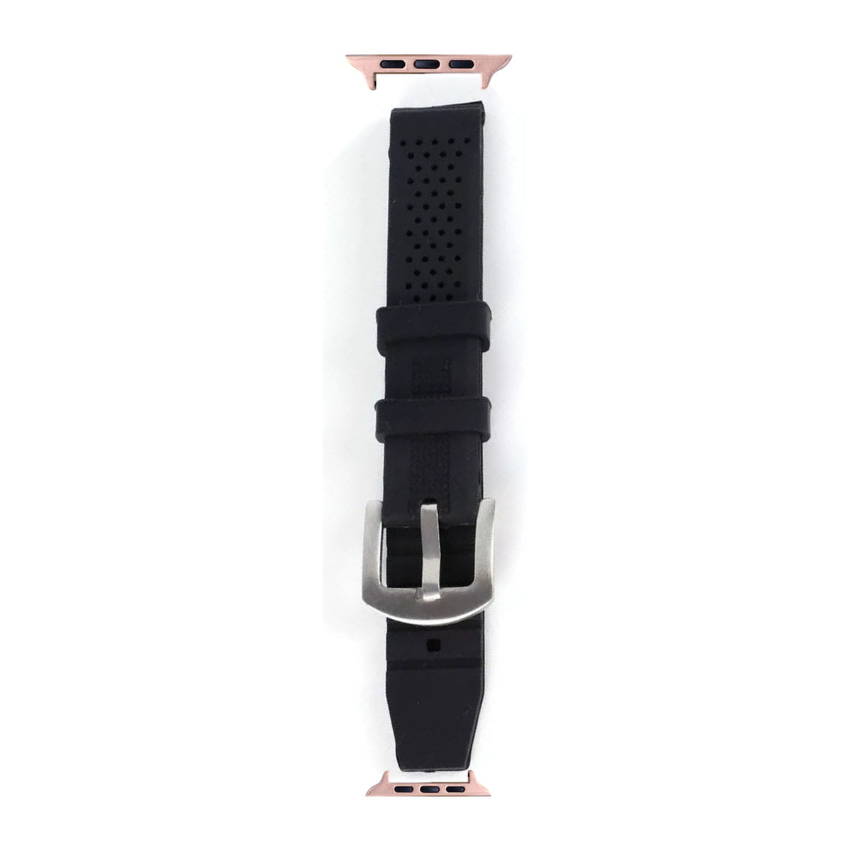 Black Military V2 Rose Gold with Connecters - Spring Bar Type for Apple Watch