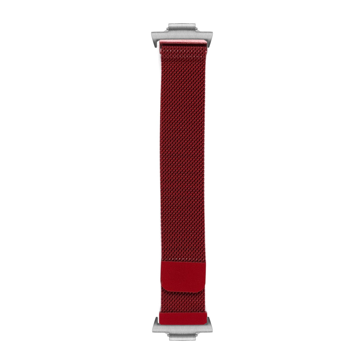 Milanese - Red Silver with Strap Adapter for Tissot PRX 40