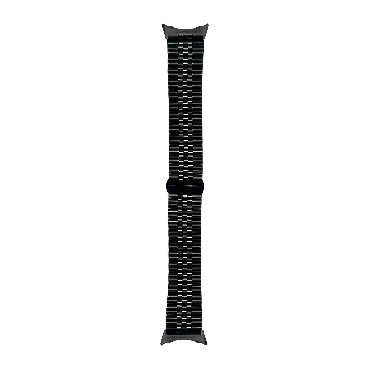 Jubilee Bracelet - Black Black with Google Pixel Spring Bar Adapters - Wear Any 20mm Strap! for Pixel Watch 3-5 45mm