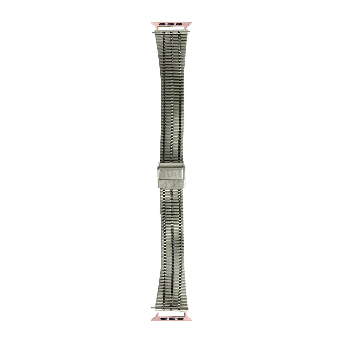 Vintage Tapered Bracelet Silver Rose Gold with Connecters - Spring Bar Type for Apple Watch