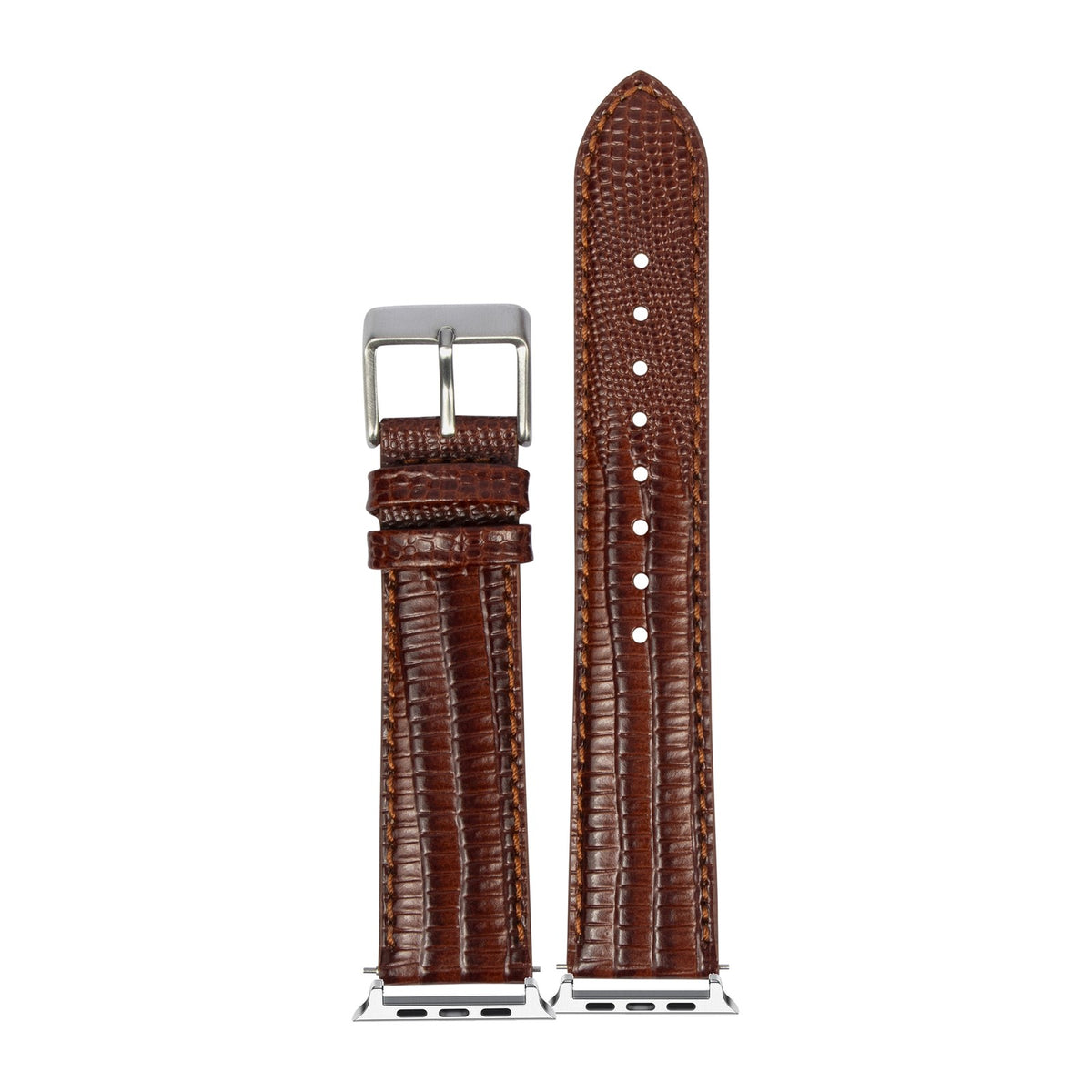 Faux Lizard - Brown Starlight with Connecters - Spring Bar Type for Apple Watch
