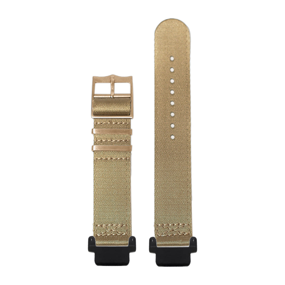 Ultra Militex - Desert Sand [Rose Gold Hardware] Black with Garmin Forerunner 220/ 230/ 235/ 620/ 630/ 735XT Strap Adapters for Garmin Forerunner 220/ 230/ 235/ 620/ 630/ 735XT