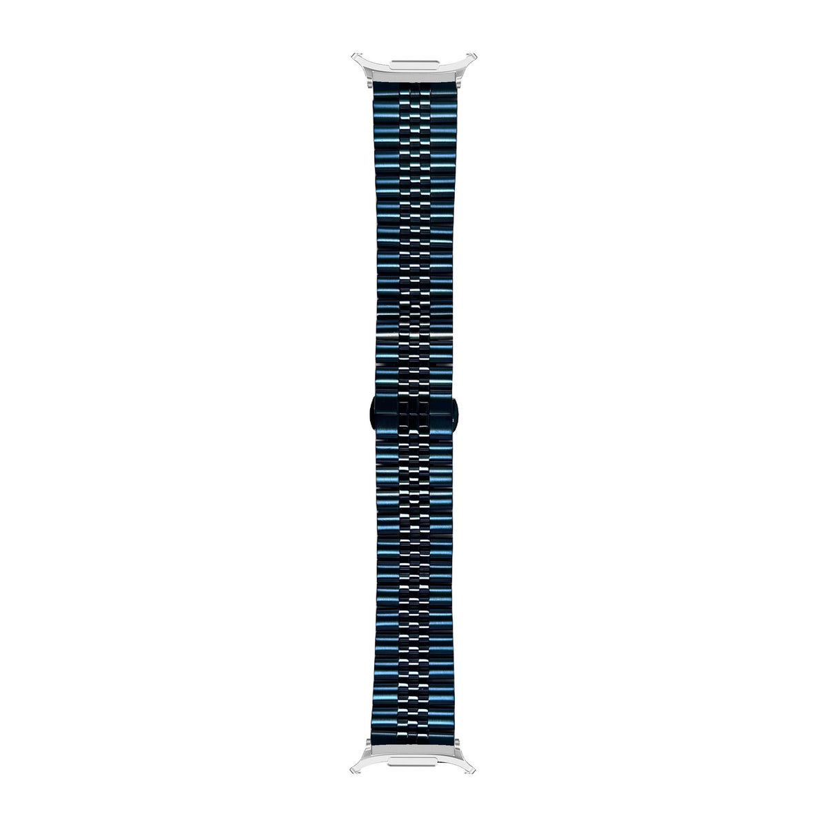 Jubilee Bracelet - Navy Blue Silver with Strap Adapter for Galaxy Watch 8-9/Ultra