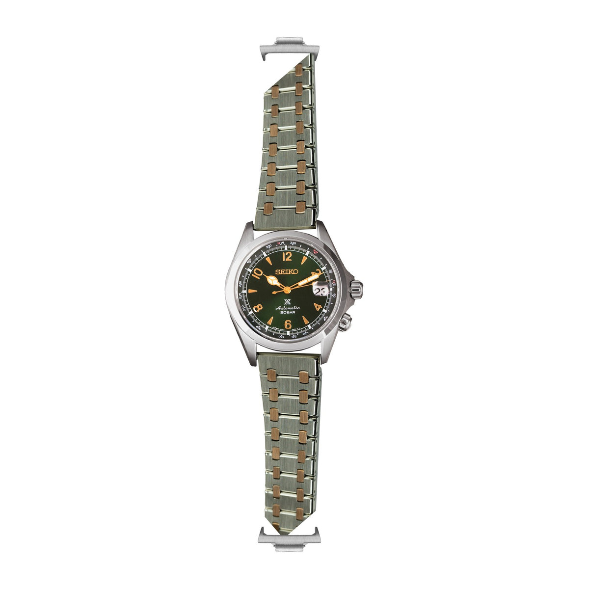 Medallion Bracelet - Silver/Rose Gold Silver with Strap Adapter for Tissot PRX 40
