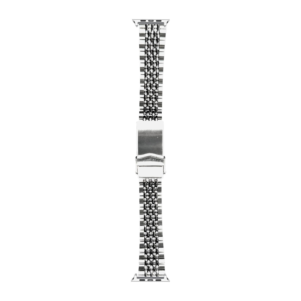 Goma BOR Steel Bracelet Starlight with V-Clasp with Connecters - Spring Bar Type for Apple Watch