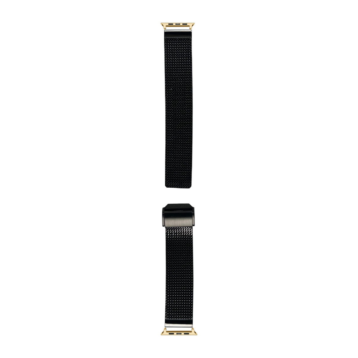 Infinite Mesh Black Gold with Connecters - Spring Bar Type for Apple Watch