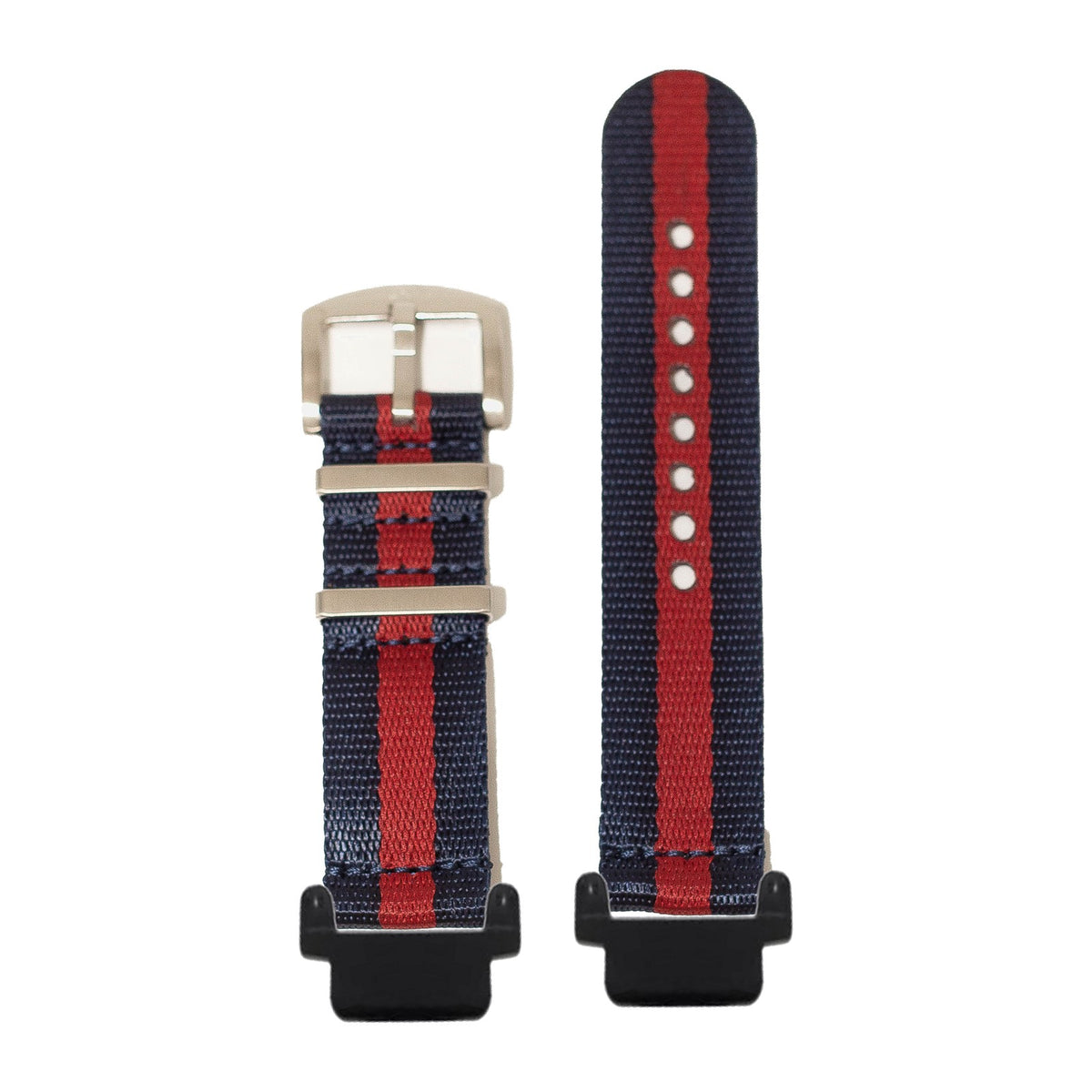 Supreme Militex - Blue / Red Black with Garmin Forerunner 220/ 230/ 235/ 620/ 630/ 735XT Strap Adapters for Garmin Forerunner 220/ 230/ 235/ 620/ 630/ 735XT