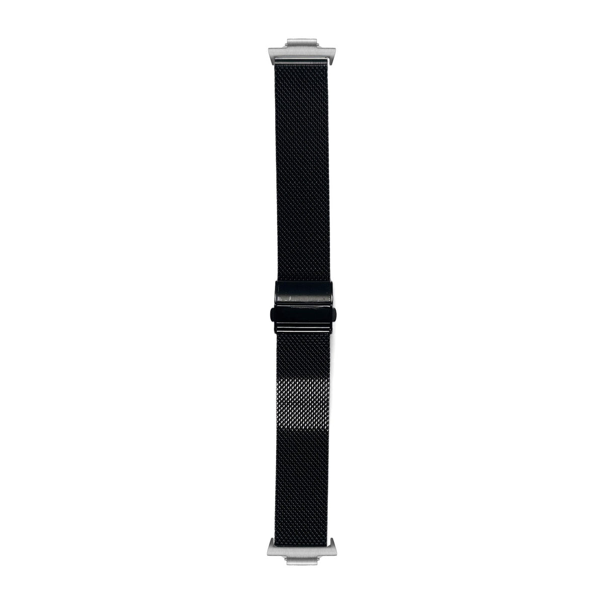 Milanese Black Silver with Clasp with Strap Adapter for Tissot PRX 40