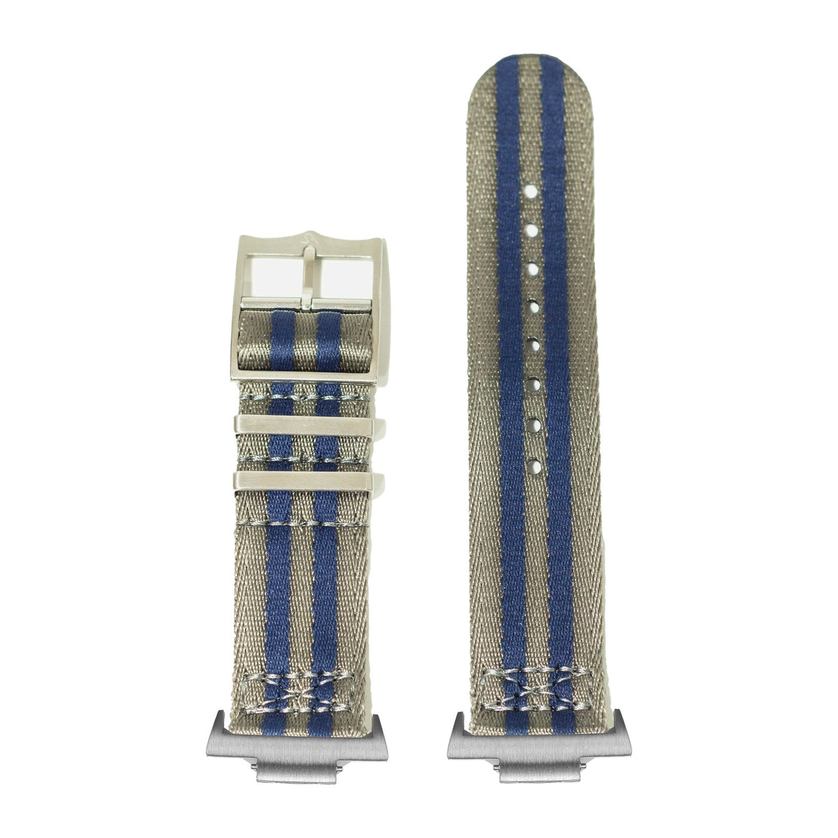 Ultra Militex - Blue Steel Silver with Strap Adapter for Tissot PRX 40