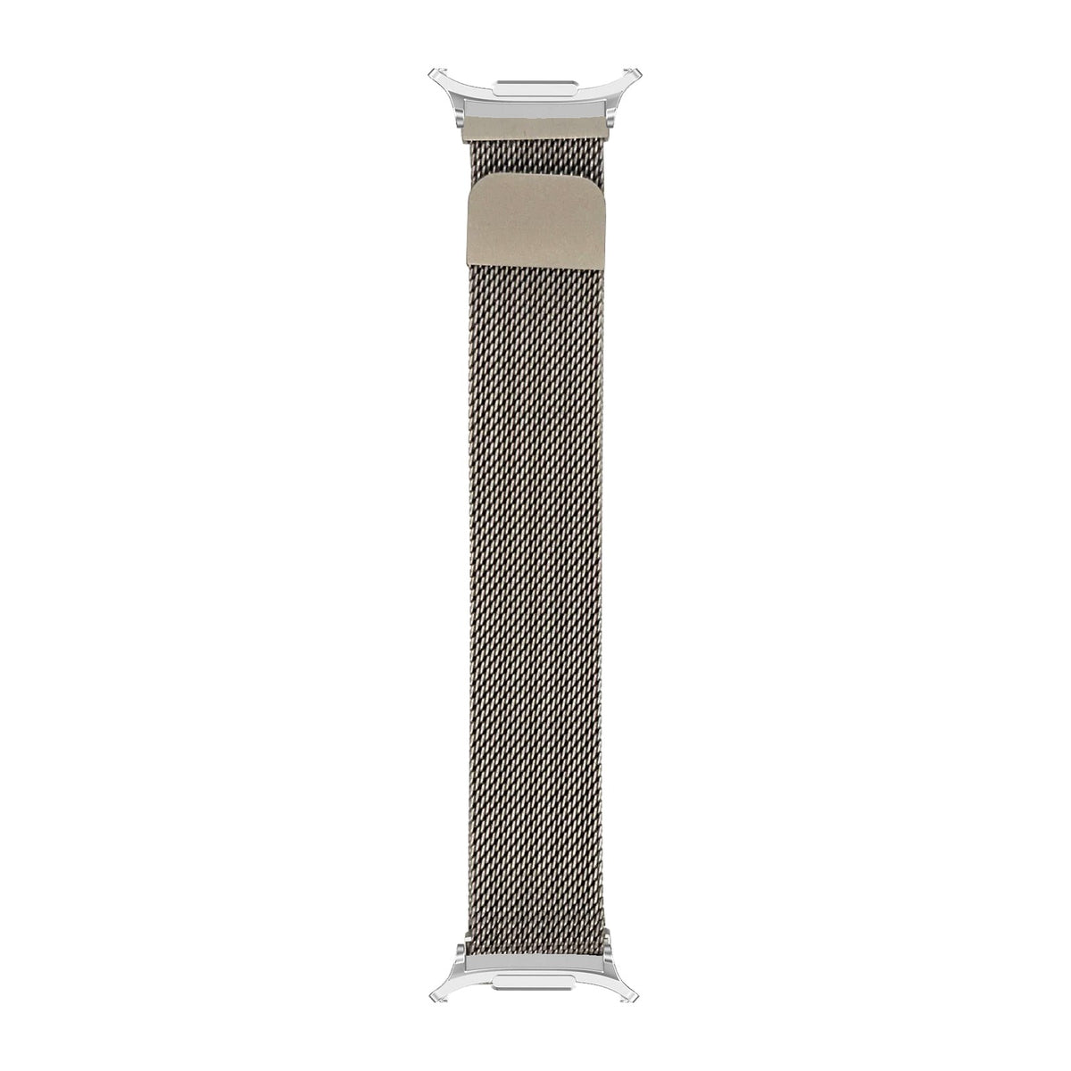 Milanese - Champagne Gold Silver with Strap Adapter for Galaxy Watch 8-9/Ultra