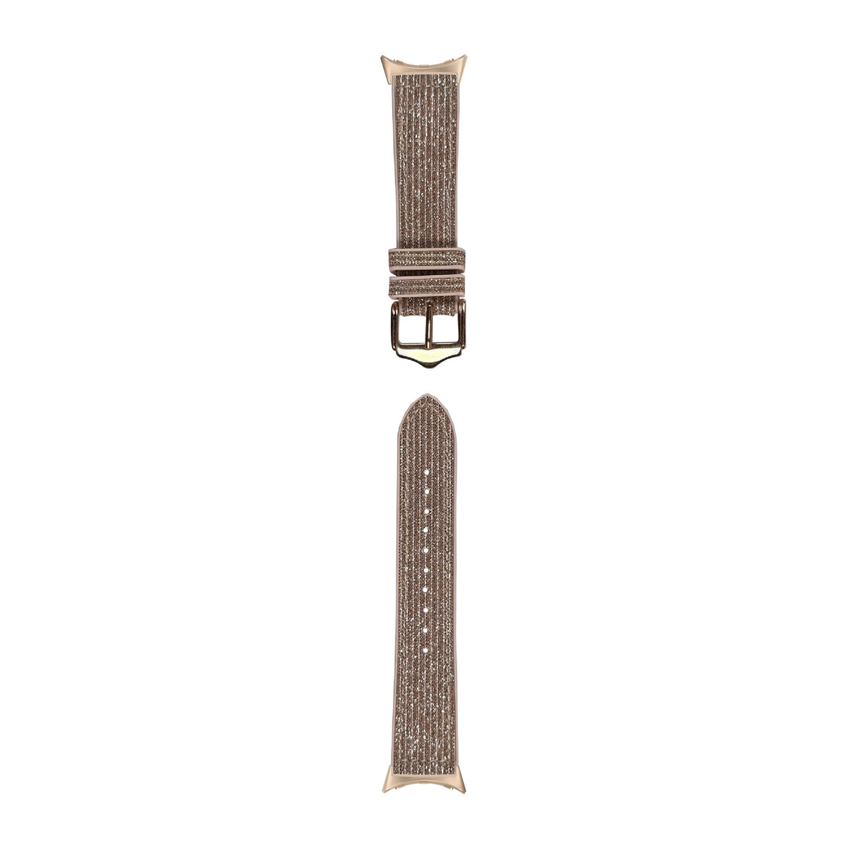 Sparkle Hybrid Gold / Red Rose Gold with Google Pixel Spring Bar Adapters - Wear Any 20mm Strap! for Pixel Watch 1-5 41mm