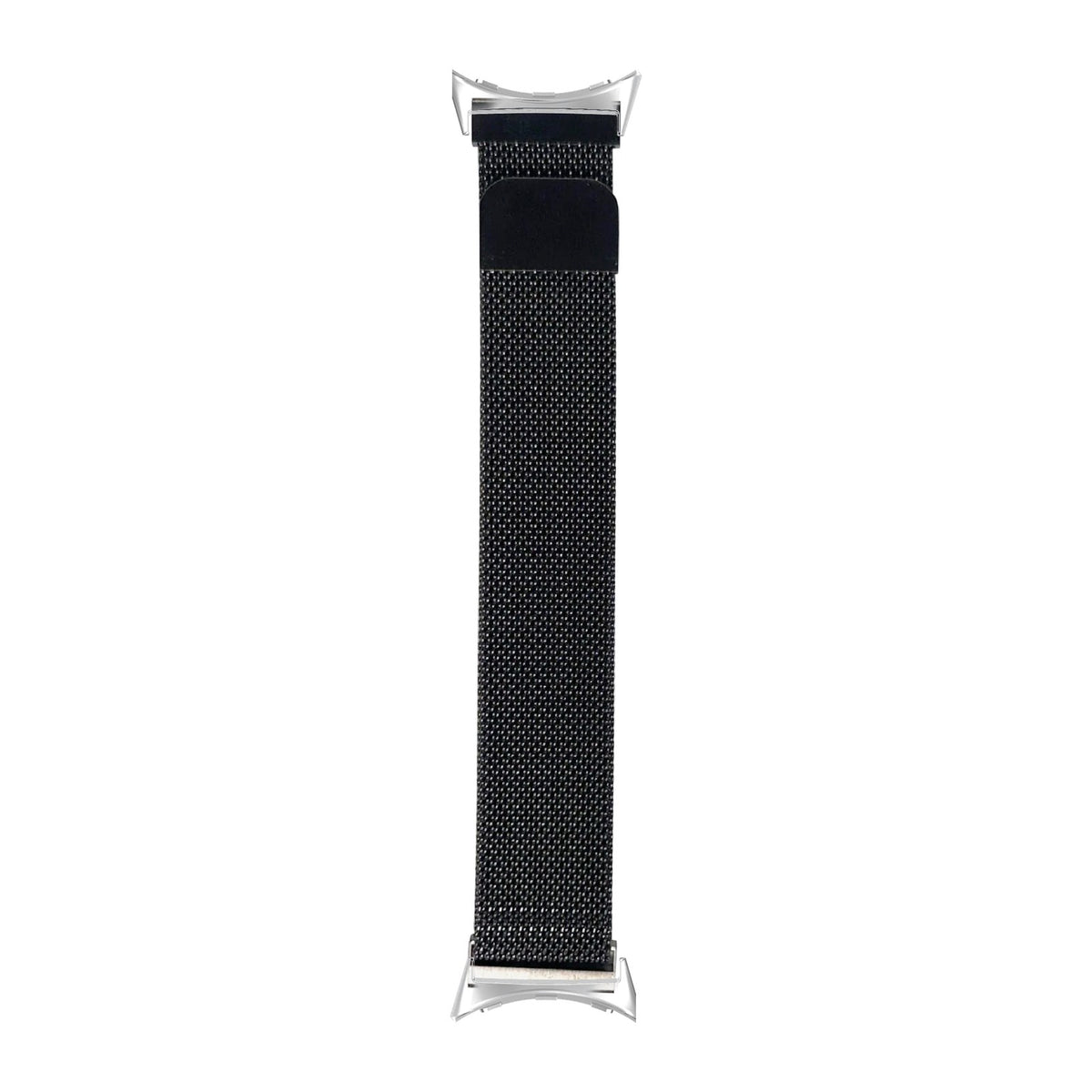 Milanese - Gun Metal Grey Silver with Google Pixel Spring Bar Adapters - Wear Any 20mm Strap! for Pixel Watch 1-5 41mm