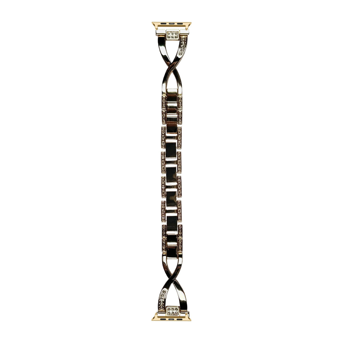 Helix Bracelet Gold Gold with Connecters - Spring Bar Type for Apple Watch