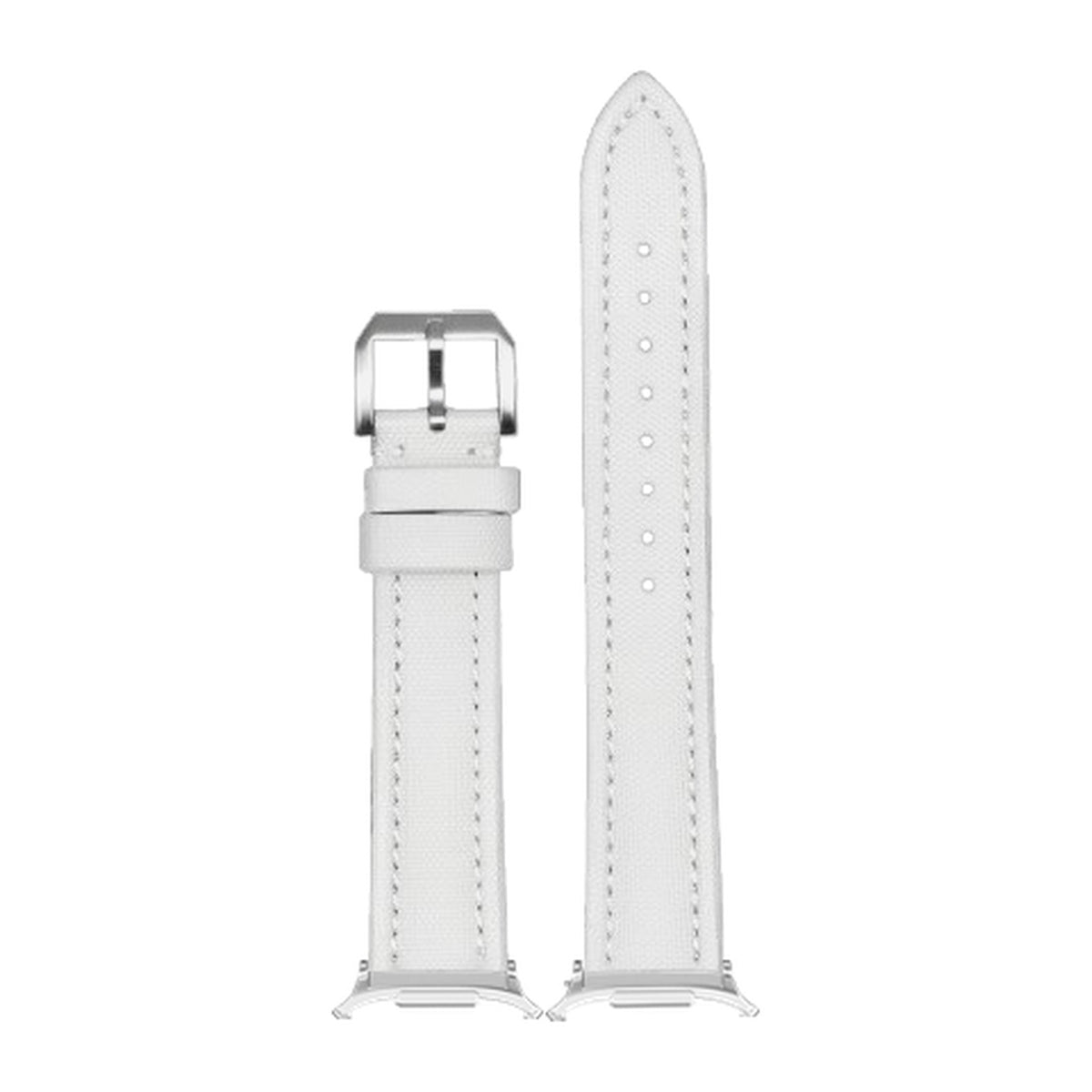 King Sailcloth - White Small / Medium Silver with Strap Adapter for Galaxy Watch 8-9/Ultra