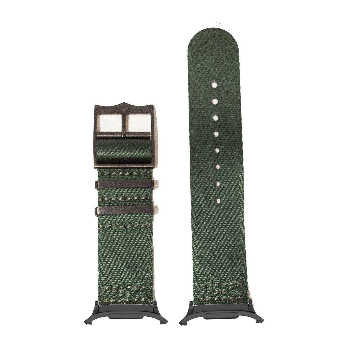 Ultra Militex - Forest Green [Black Hardware] Black with Strap Adapter for Galaxy Watch 8-9/Ultra