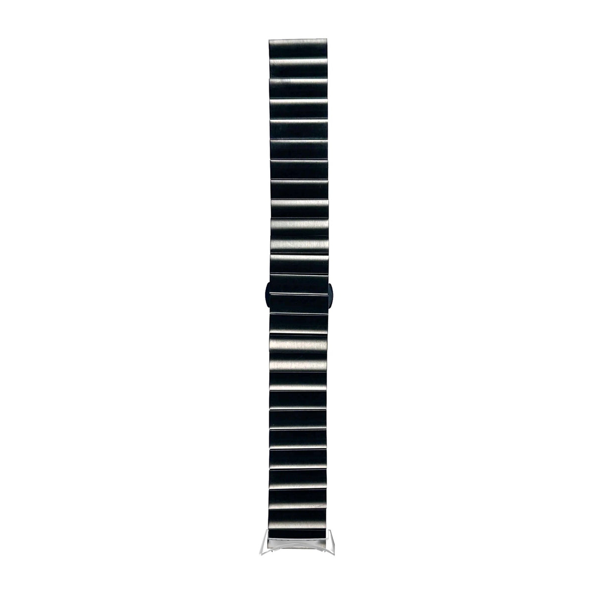 Steel Bracelet (Black) - Deployant Clasp 3 Silver with Google Pixel Spring Bar Adapters - Wear Any 20mm Strap! for Pixel Watch 1-5 41mm