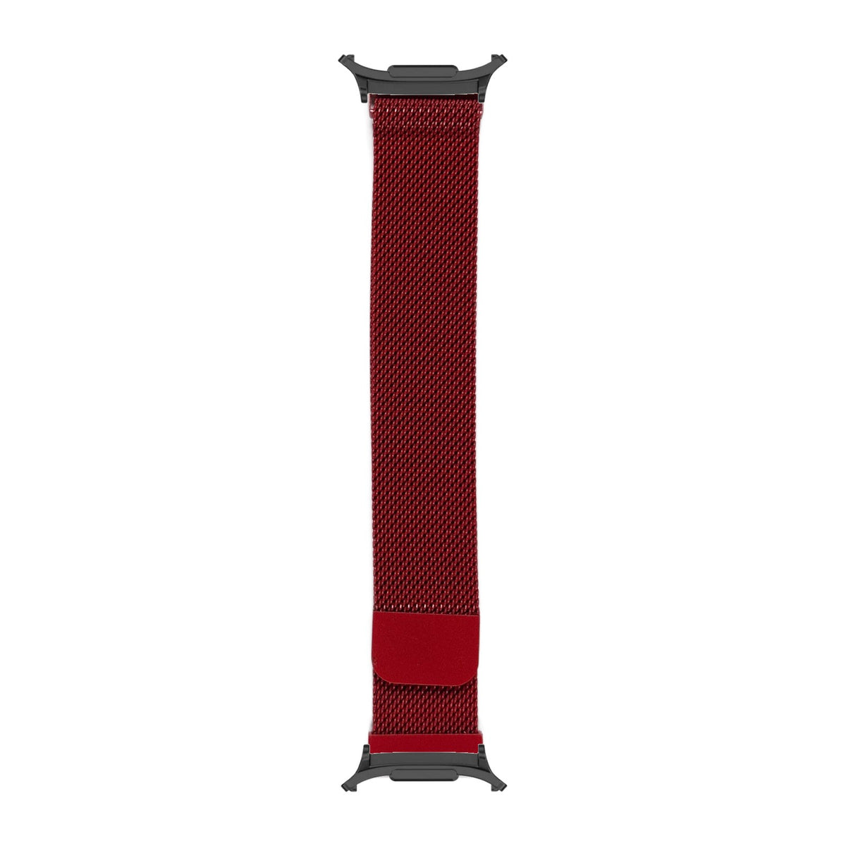 Milanese - Red Black with Strap Adapter for Galaxy Watch 8-9/Ultra