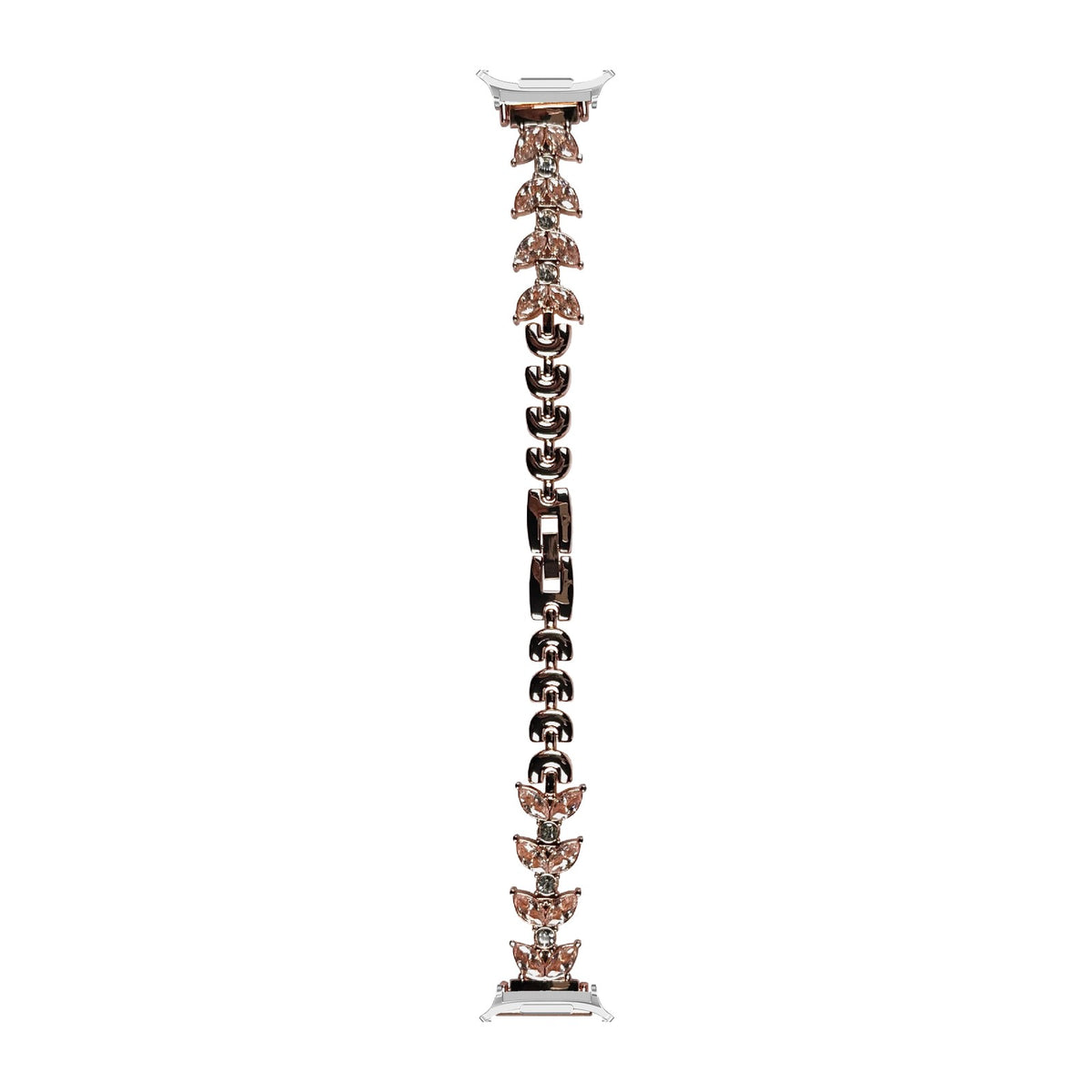 Pearce Bracelet Rose Gold Silver with Strap Adapter for Galaxy Watch 8-9/Ultra
