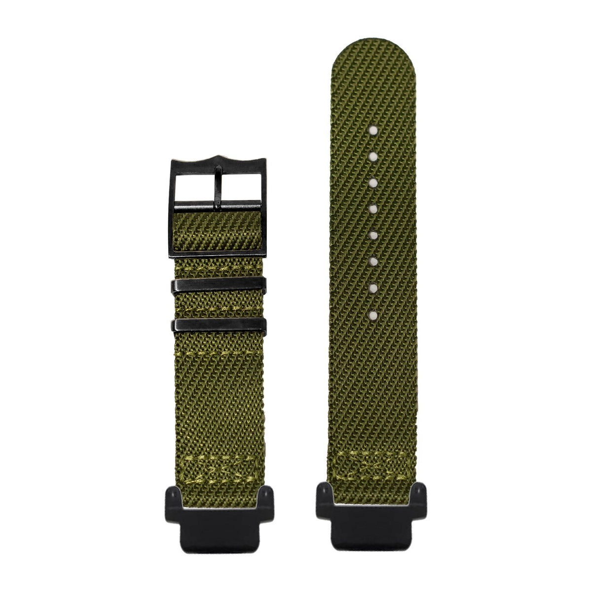 Cross Militex - Army Green [Black Hardware] Black with Garmin Forerunner 220/ 230/ 235/ 620/ 630/ 735XT Strap Adapters for Garmin Forerunner 220/ 230/ 235/ 620/ 630/ 735XT
