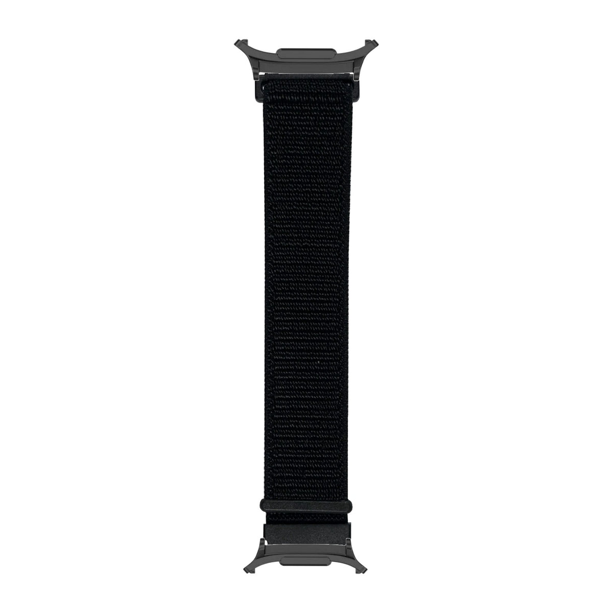 Sports Loop (Velcro) Stealth Black Black with Strap Adapter for Galaxy Watch 8-9/Ultra