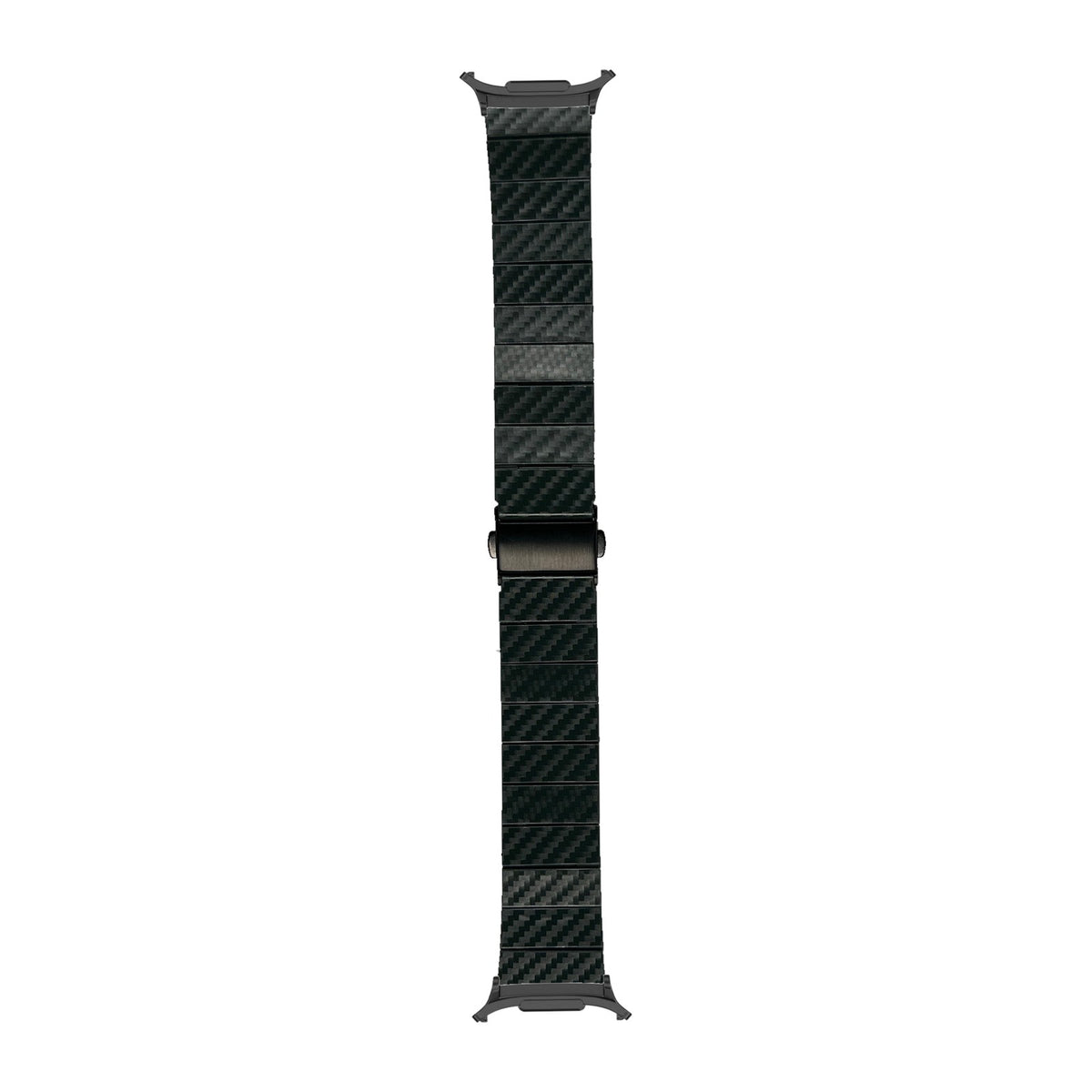 Carbon Fibre Bracelet - Green Black with Strap Adapter for Galaxy Watch 8-9/Ultra