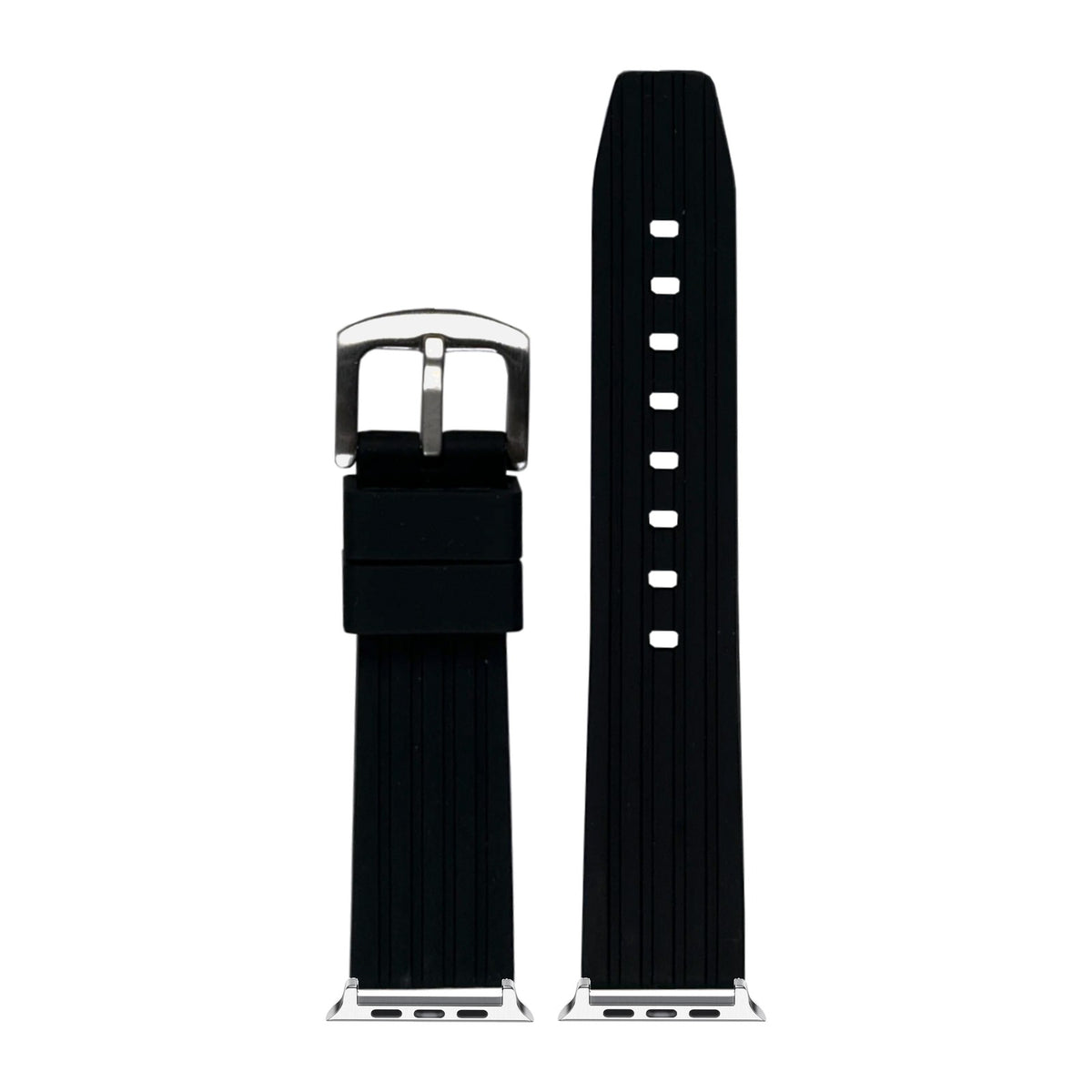 Flexi Silicone 4 Black Starlight with Connecters - Spring Bar Type for Apple Watch