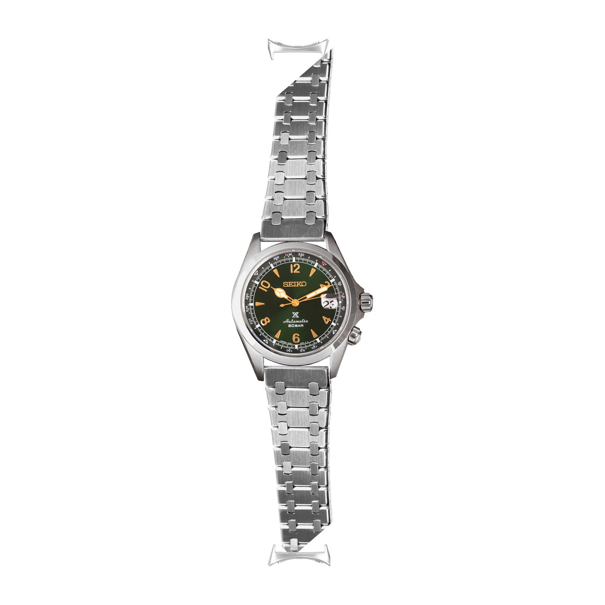 Medallion Bracelet - Silver Silver with Google Pixel Spring Bar Adapters - Wear Any 20mm Strap! for Pixel Watch 3-5 45mm