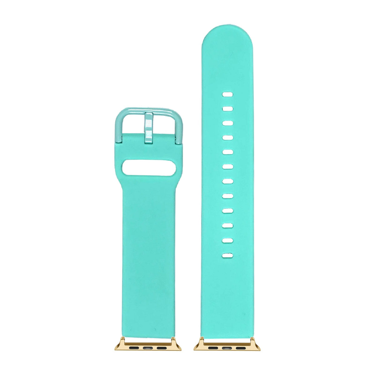 Flexi Silicone 6 Cyan Gold with Connecters - Spring Bar Type for Apple Watch