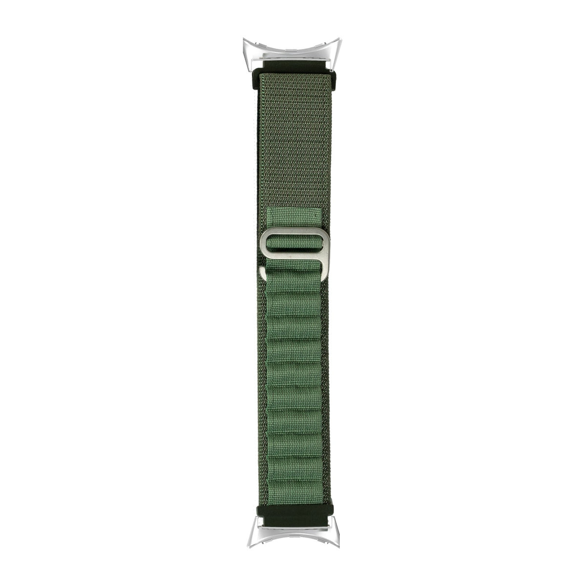 Alpine Loop Silver with Google Pixel Spring Bar Adapters - Wear Any 20mm Strap! for Pixel Watch 1-5 41mm